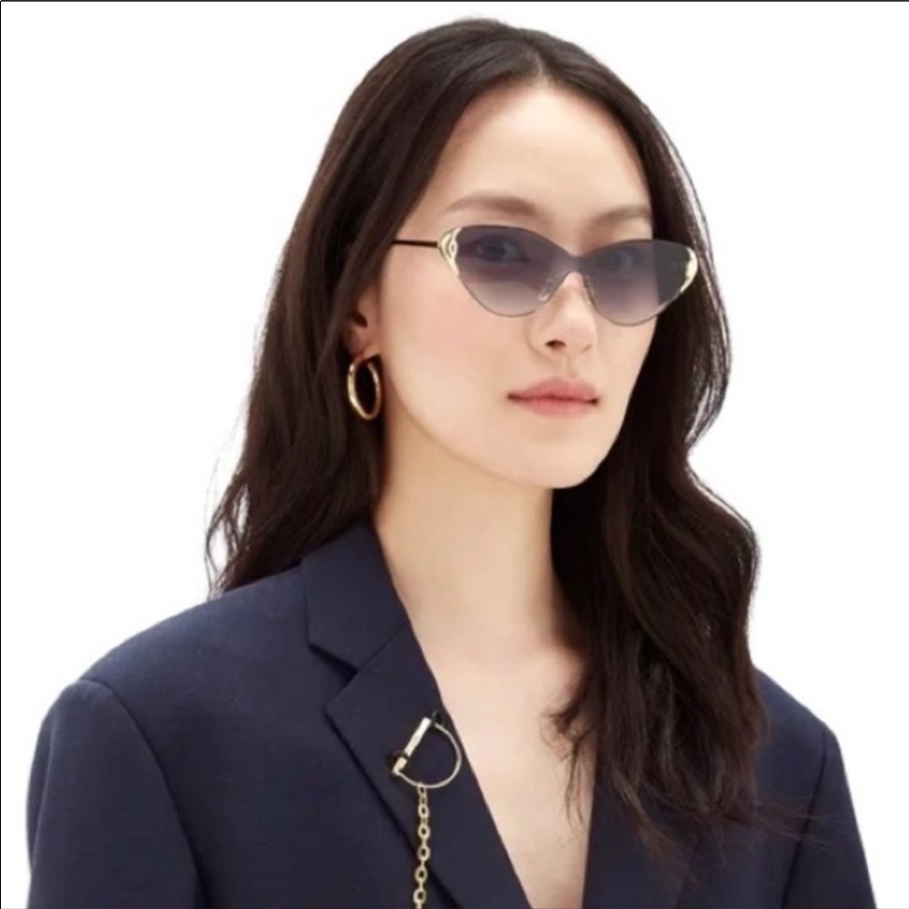 Chloe Curtis 60mm Cat Eye Shield Sunglasses
